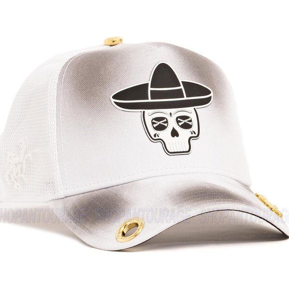 Red Monkey Sombrero Sugar Skull Limited Unisex Trucker Hat Cap RM1470 | 4 Colors - Picture 9 of 16